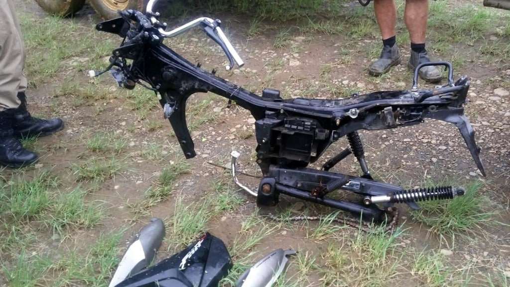 Polícia Militar recupera partes de moto que foi furtada no São Bento Alto 2 Polícia Militar recupera partes de moto que foi furtada no São Bento Alto