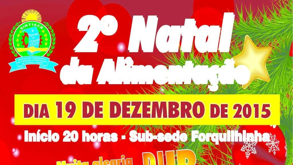 Sindicato promove o 2º Natal da Alimentação