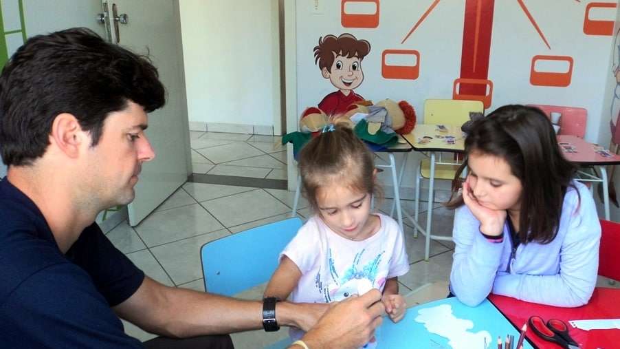 Os empresários do nosso setor turístico tem o desafio de oferecer mais atrações turísticas 3 A Wizard, escola de idiomas, de  Caravaggio, atende em amplas instalações na Rua Frei Elizeu, 103. Você quer falar inglês, procure a Wizard. Faça sua matrícula. O professor é o jovem Tiago.