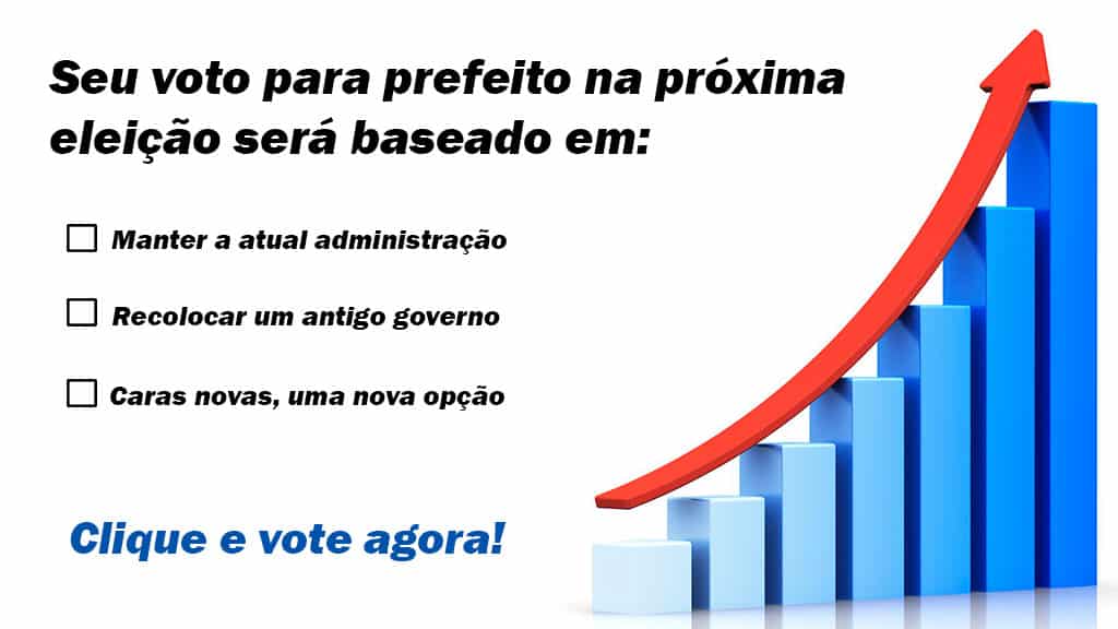 Enquete: Seu voto para prefeito na próxima eleição será baseado em: