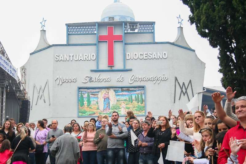 Romaria reúne mais de 60 mil fiéis em Caravaggio