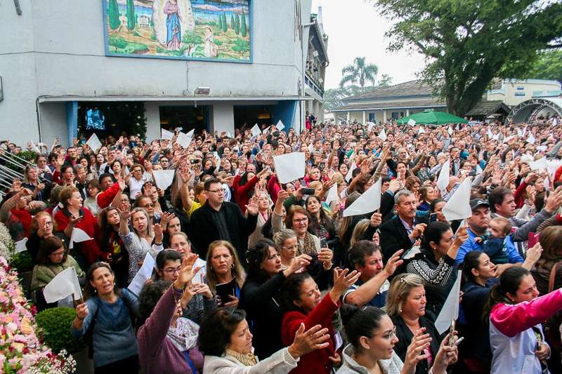 Romaria reúne mais de 60 mil fiéis em Caravaggio