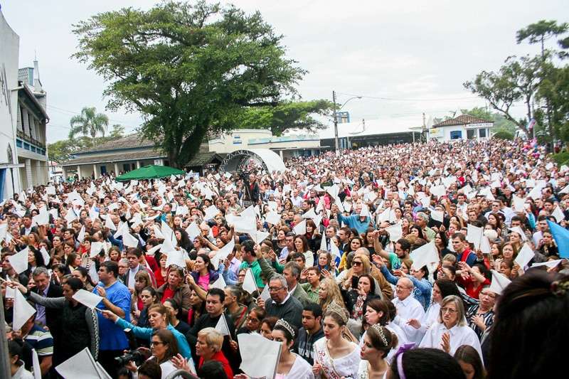 Romaria reúne mais de 60 mil fiéis em Caravaggio