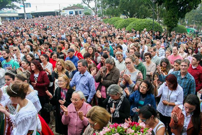 Romaria reúne mais de 60 mil fiéis em Caravaggio