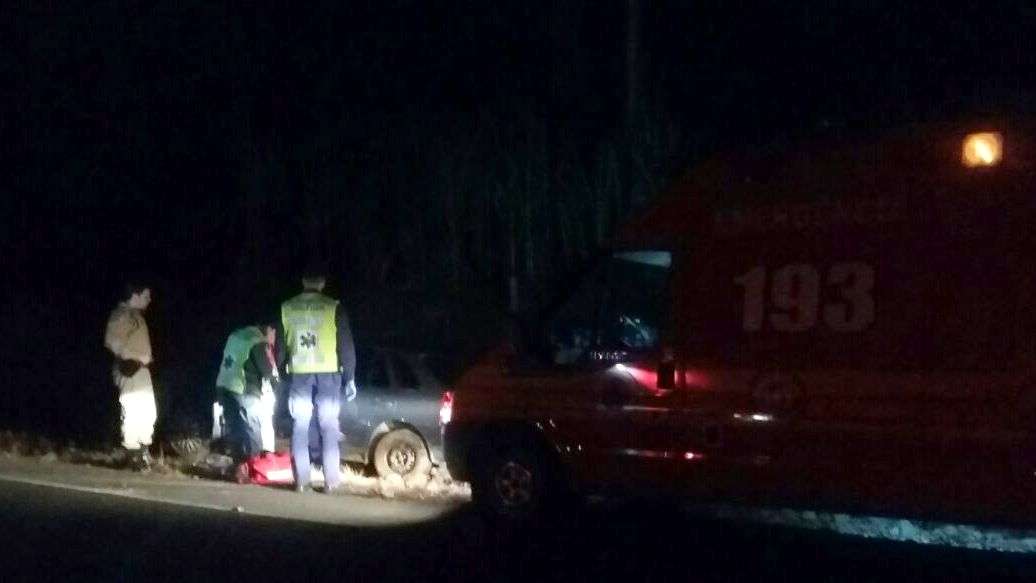 Saída de pista é registrada no Picadão
