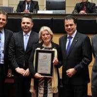 Sessão solene reconhece entidades que preservam a cultura italiana em Nova Veneza 31 Sessão solene reconhece entidades que preservam a cultura italiana em Nova Veneza
