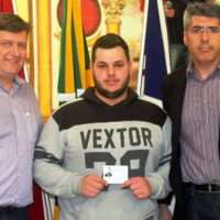 Jovens de Nova Veneza recebem dispensa militar
