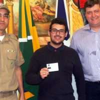 Jovens de Nova Veneza recebem dispensa militar