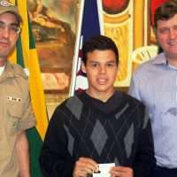 Jovens de Nova Veneza recebem dispensa militar