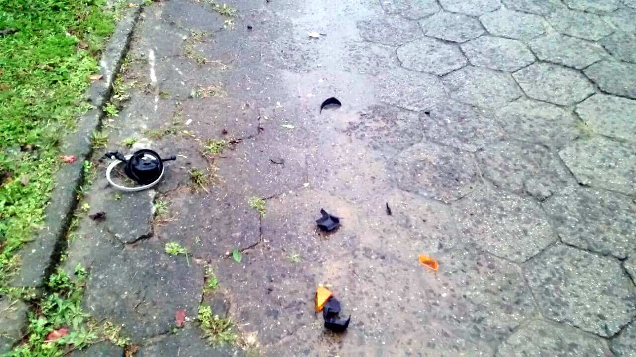 Condutor sem CNH sofre acidente no Caravaggio 4 Condutor sem CNH sofre acidente no Caravaggio