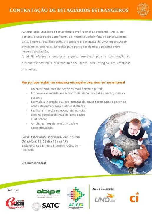 Oportunidades de estágio remunerado internacional para brasileiros e estrangeiros 2 Oportunidades de estágio remunerado internacional para brasileiros e estrangeiros