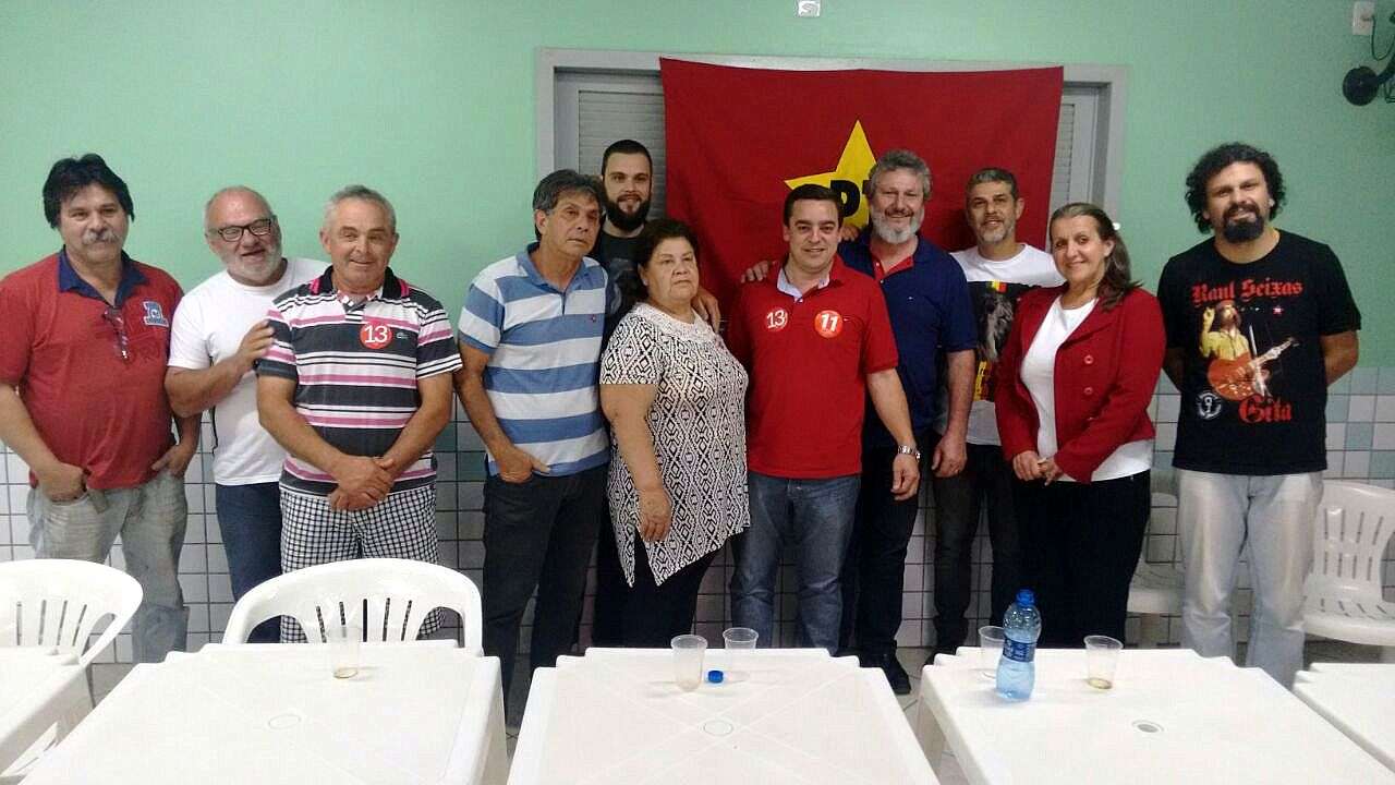 Deputado padre Pedro Baldissera, presta apoio ao PT de Nova Veneza 1 Deputado padre Pedro Baldissera, presta apoio ao PT de Nova Veneza