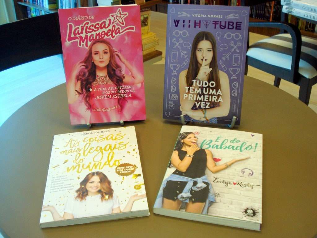 Famosas na internet, vlogueiras e youtubers, também se destacam nas livrarias 3 youtubers