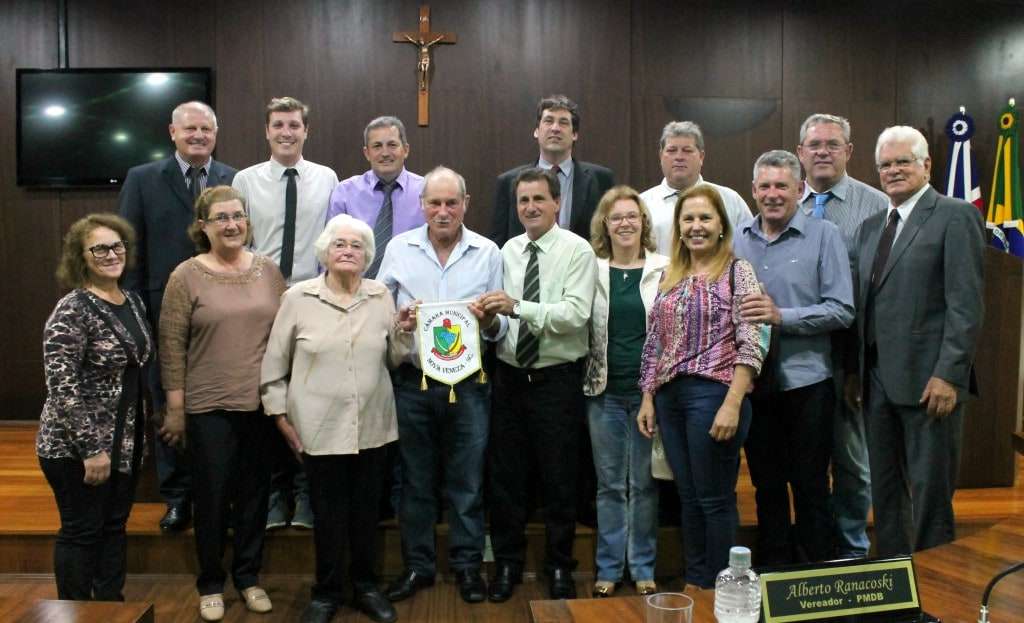 Pascoa Bez Duminelli é homenageada na Câmara de Vereadores de Nova Veneza