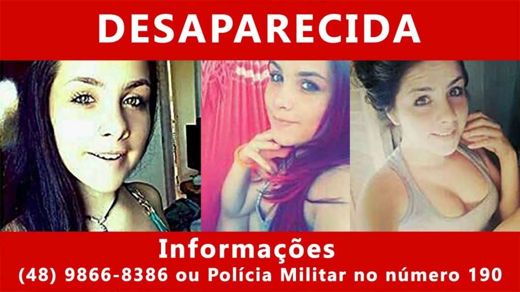 (Encontrada) Jovem de Nova Veneza está desaparecida 1 (Encontrada) Jovem de Nova Veneza está desaparecida