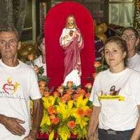Programação da peregrinação das imagens do Sagrado Coração de Jesus e Nossa Senhora de Caravaggio
