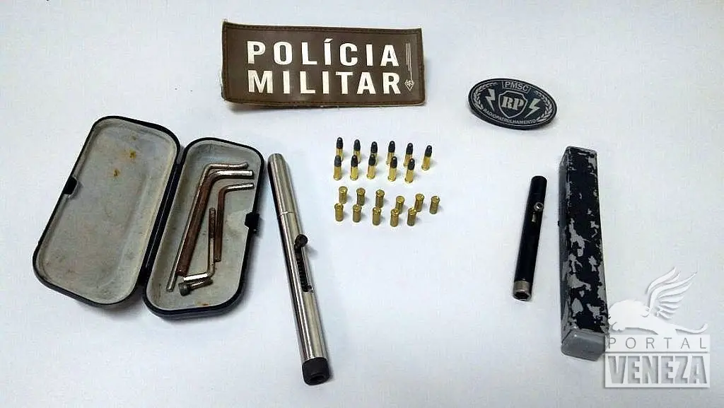 Em blitz no Caravaggio, Polícia Militar apreende duas armas artesanais