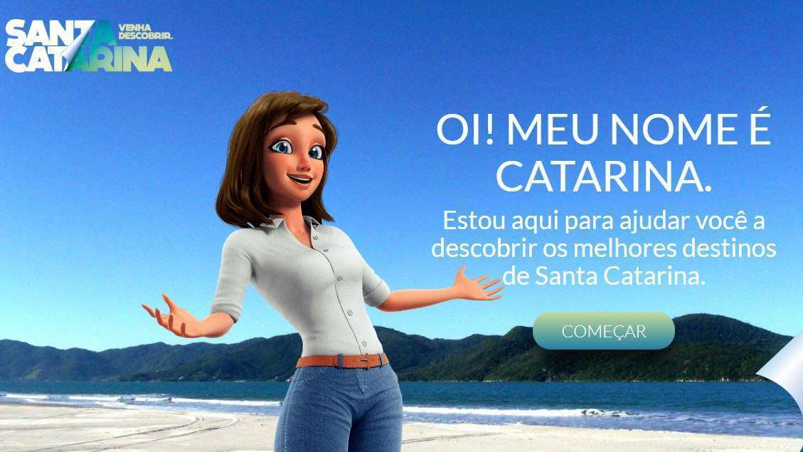 Assistente virtual Catarina já indica Nova Veneza como destino turístico