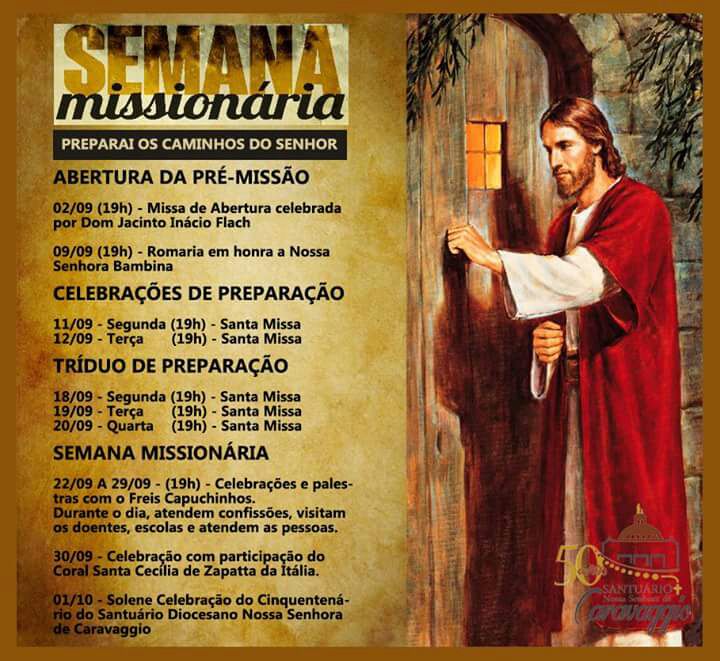 Eventos antecipam jubileu de ouro do Santuário de Caravaggio 2 Eventos antecipam jubileu de ouro do Santuário de Caravaggio