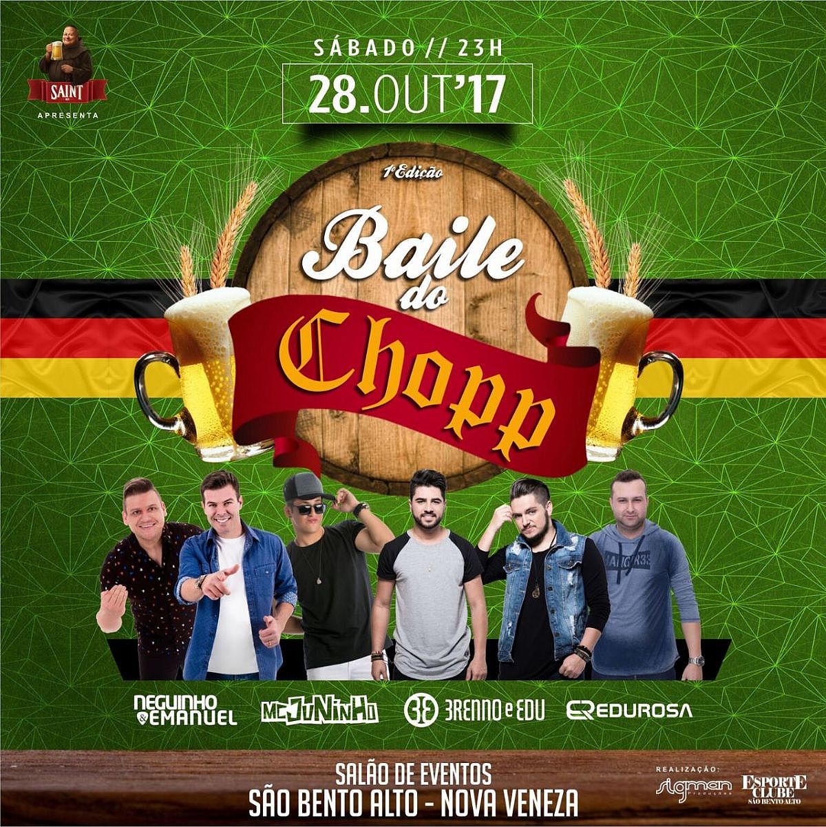 Nova Veneza recebe o 1º Baile do Chopp