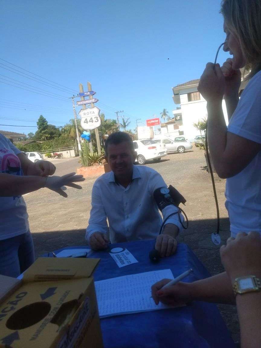 Homens participam das ações do Dia de D do Novembro Azul em Nova Veneza 8 Dia D Sao Bento02