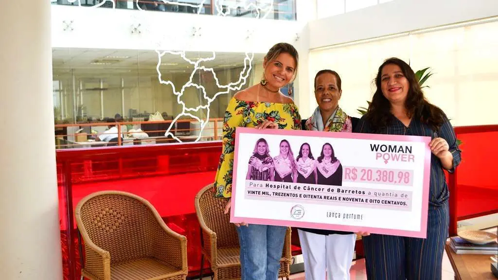 Lança Perfume arrecada mais de R$ 20 mil em campanha beneficente de Outubro Rosa