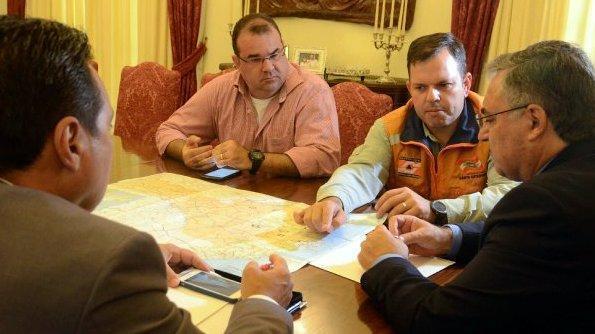 Governador e secretário da Defesa Civil tratam de ações para amenizar problemas gerados pelas chuvas em SC 1 reuniao_sobre_acoes_para_amenizar_problemas_com_a_chuva_20180111_1014261429