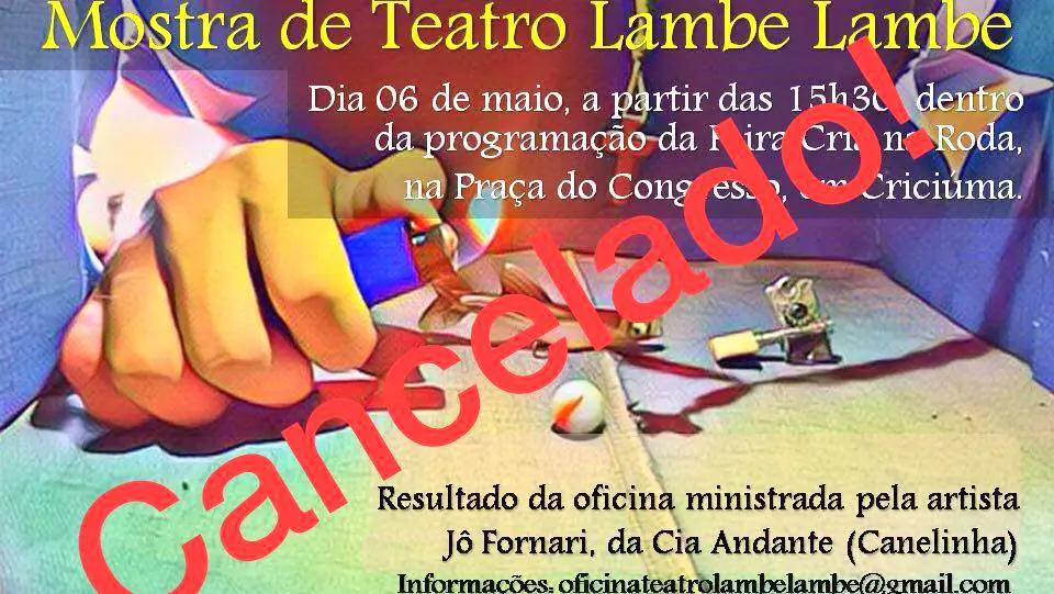 Cancelado: Mostra de teatro Lambe lambe