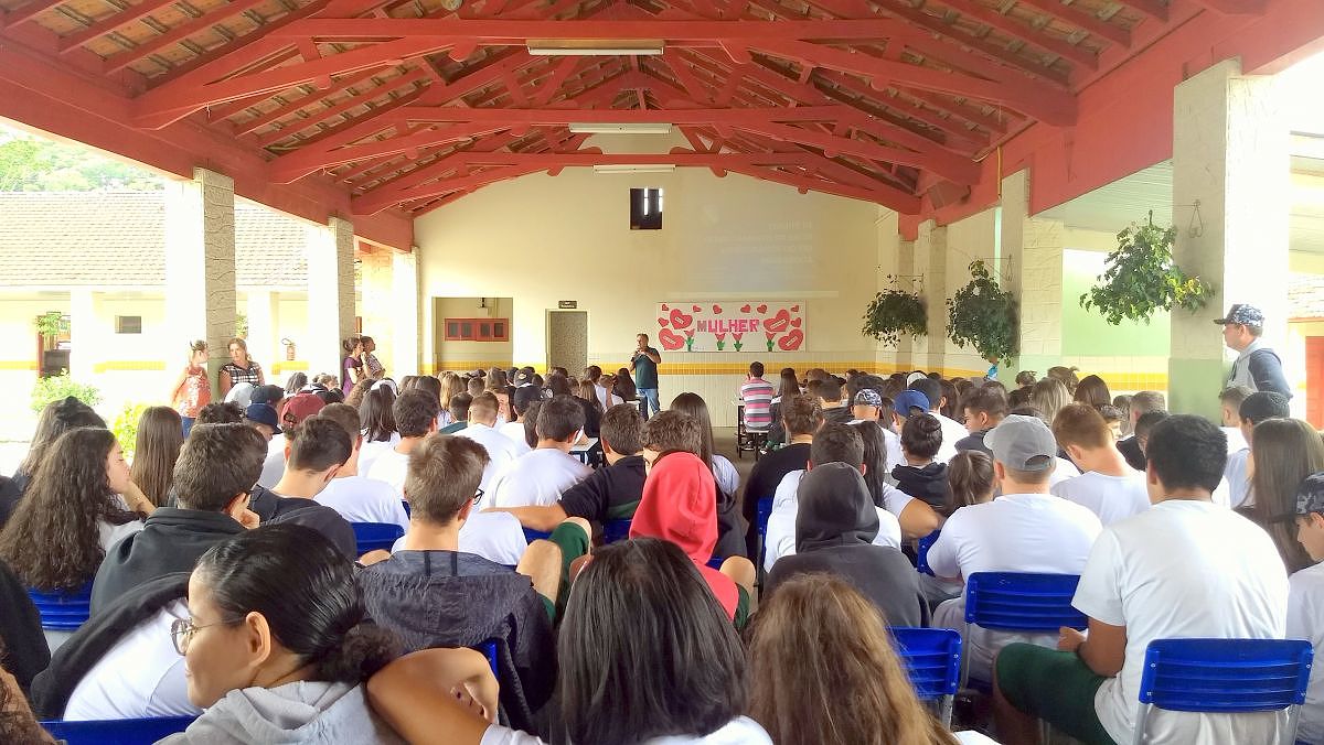 Preservação da água: alerta é levado para alunos de Nova Veneza