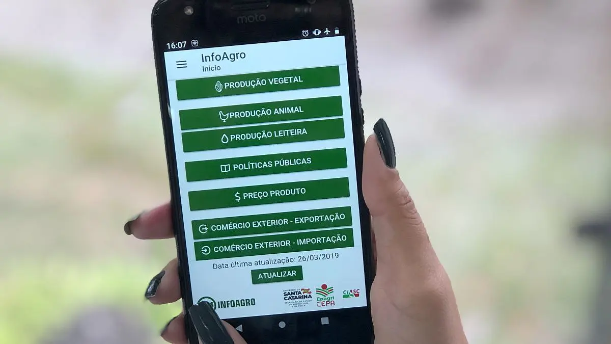 Epagri lança nesta sexta-feira aplicativo com informações estratégicas sobre agronegócio