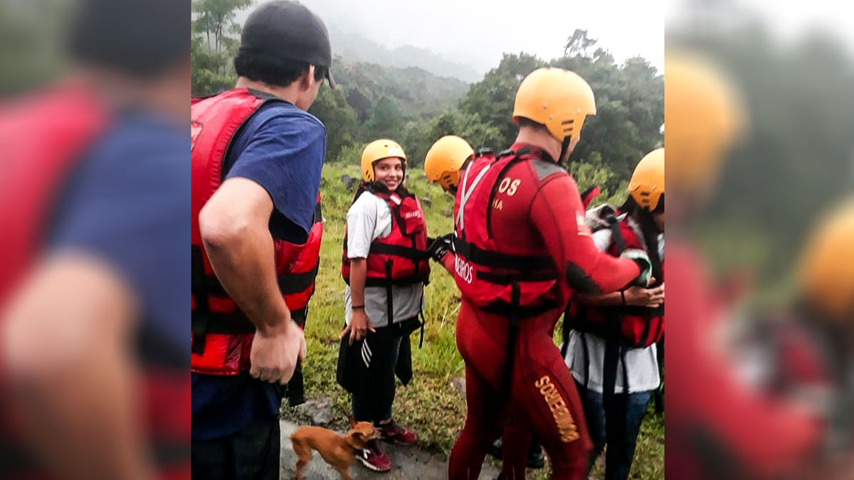 Assista ao vídeo do resgate de turistas no Caminho dos Tropeiros