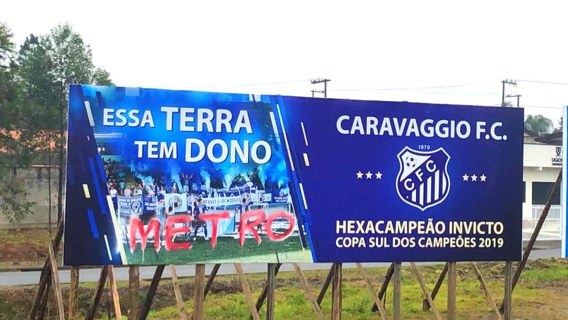 Atos de vandalismo contra o Caravaggio Futebol Clube serão investigados pela Polícia Civil