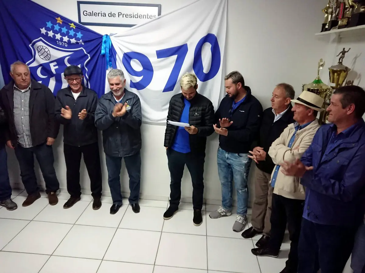 Ex-presidentes do Caravaggio FC são homenageados com galeria