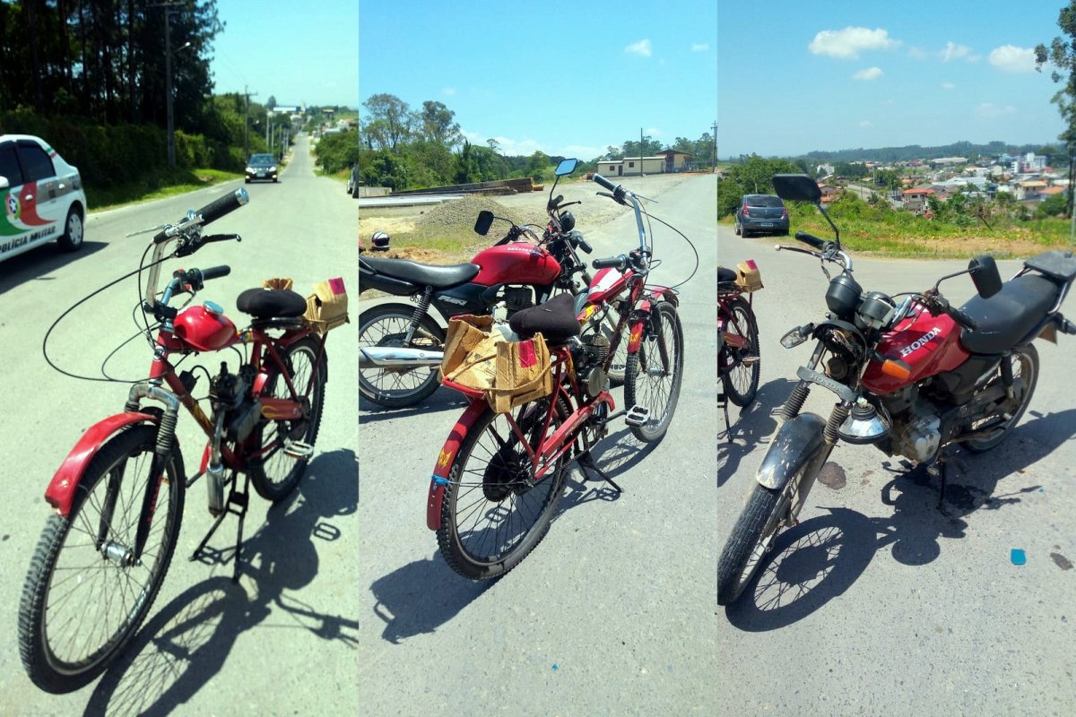 Colisão entre moto e bicicleta é registrada no distrito de Caravaggio 2 Colisão entre moto e bicicleta é registrada no distrito de Caravaggio