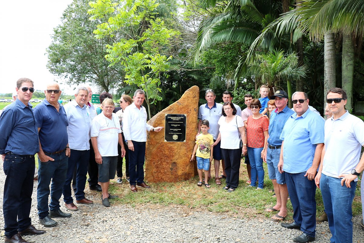 Pavimentação da Linha Reta é inaugurada em Nova Veneza