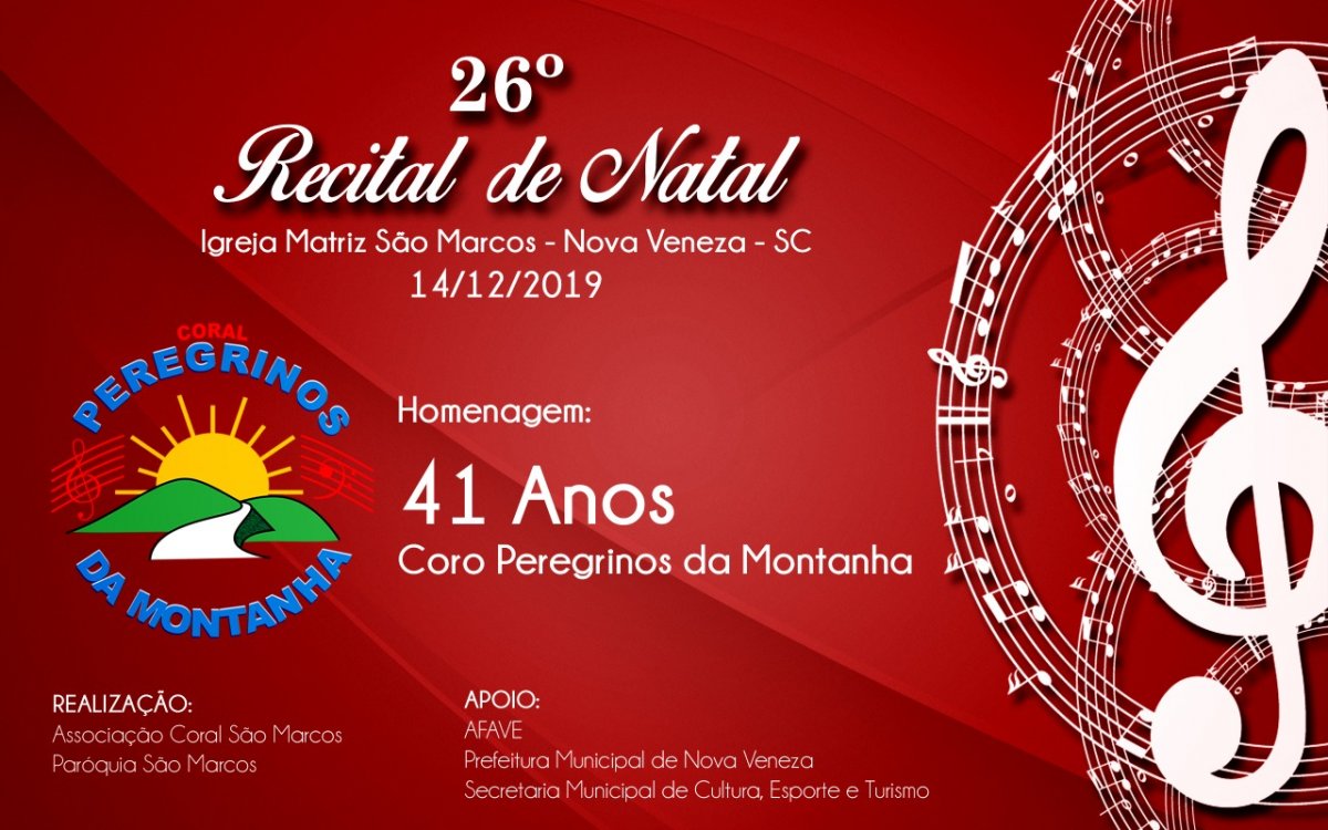 Coral São Marcos promove 26º Recital de Natal