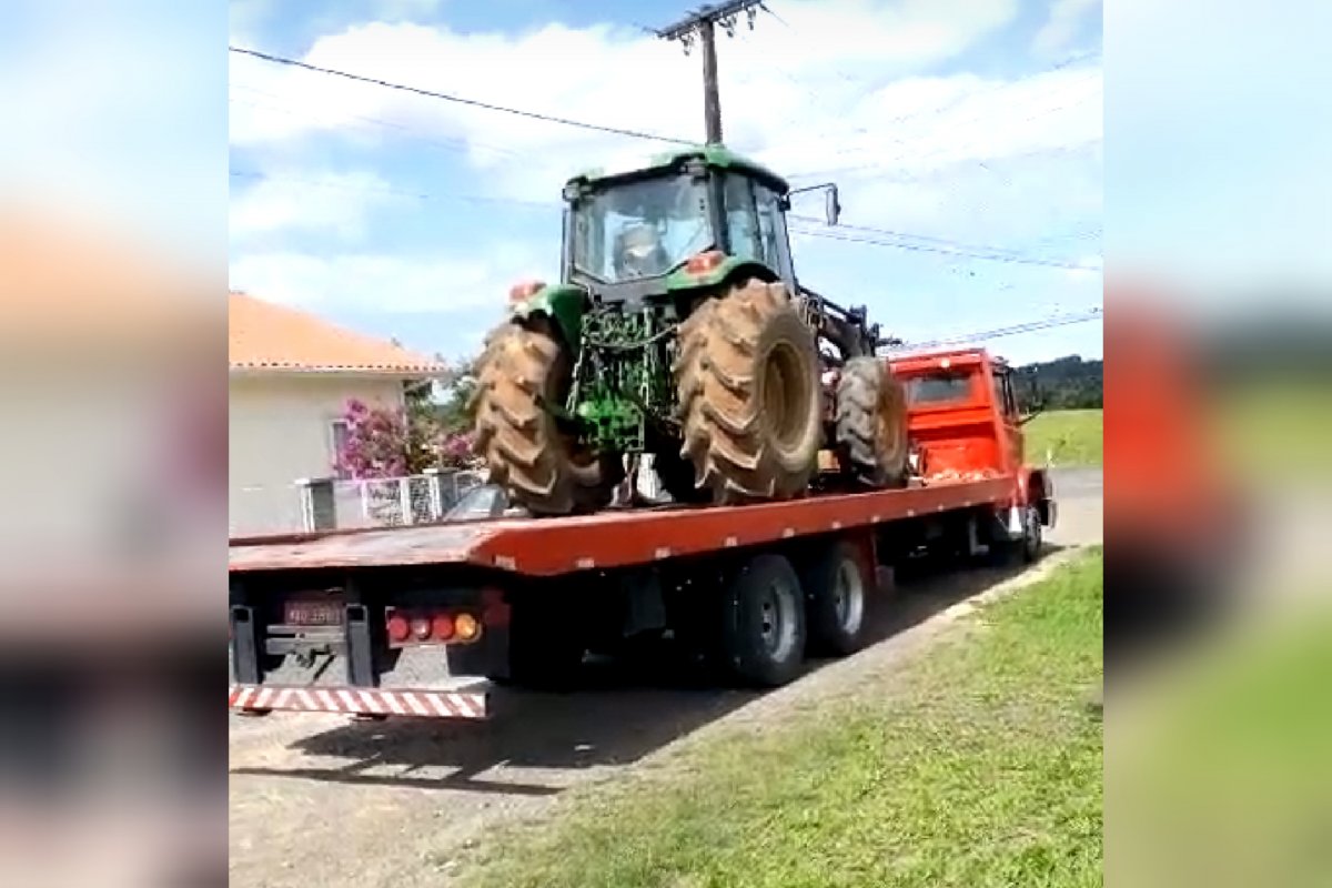 Legislação falha causa confusão em apreensão de trator agrícola em Nova Veneza