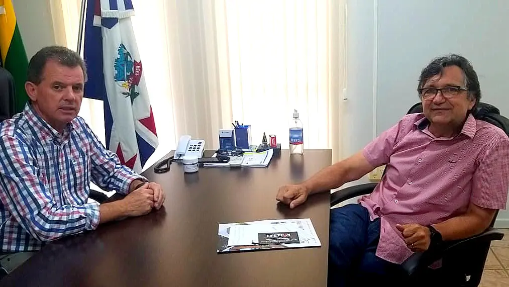 Prefeito Rogério Frigo se reúne com Sanciro Ghislandi