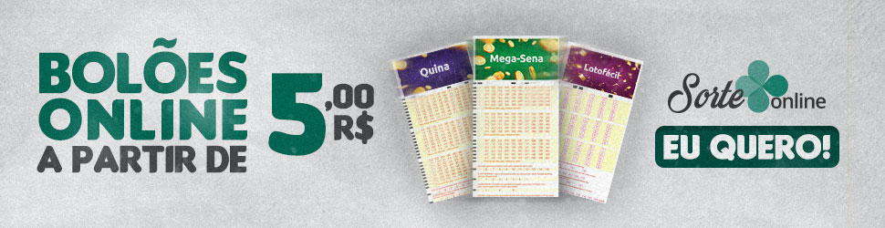Loterias movimentam esta quinta-feira com mais de R$ 9 milhões em prêmios