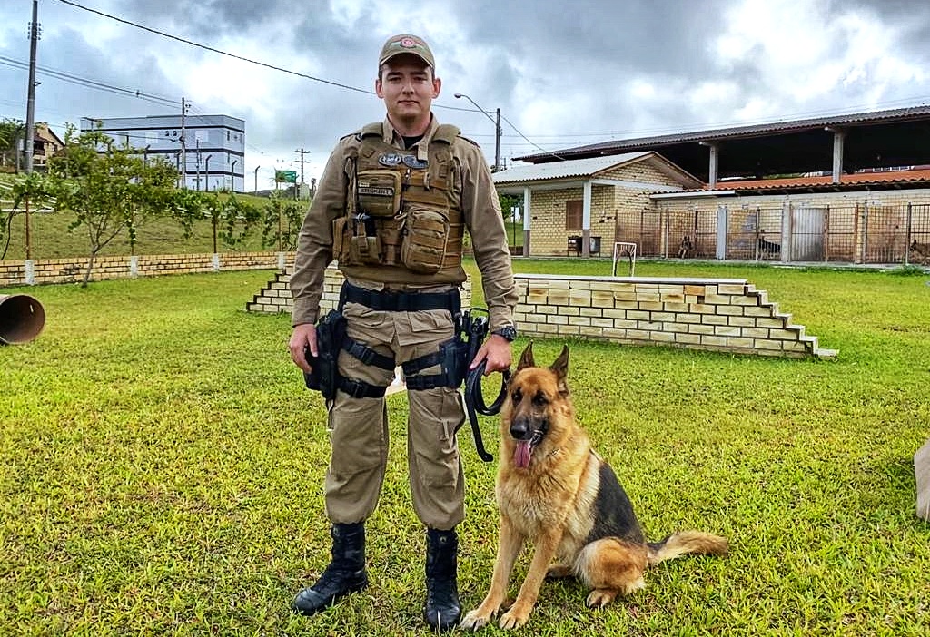 Morre a cadela Meg, do Canil do 9º Batalhão de Polícia Militar