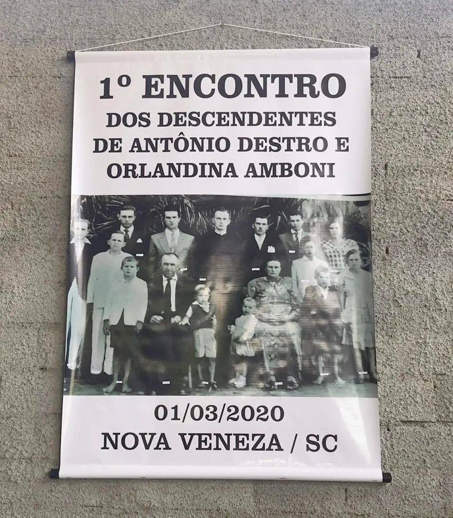 Realizado 1º encontro dos descendentes de Antônio Destro e Orlandina Amboni