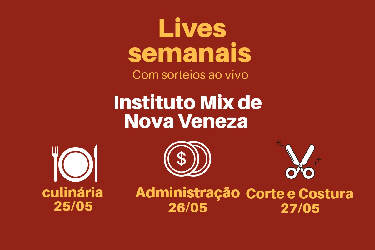 Instituto Mix continua com programação de lives para a semana