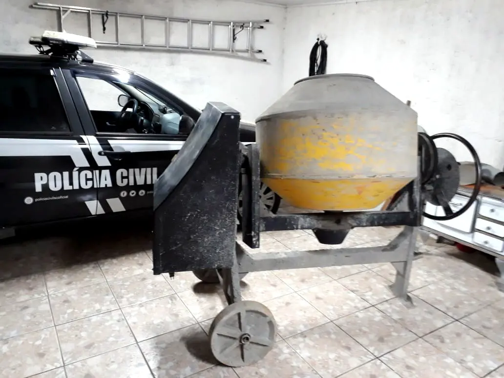 Polícia Civil recupera betoneira furtada no distrito de Caravaggio