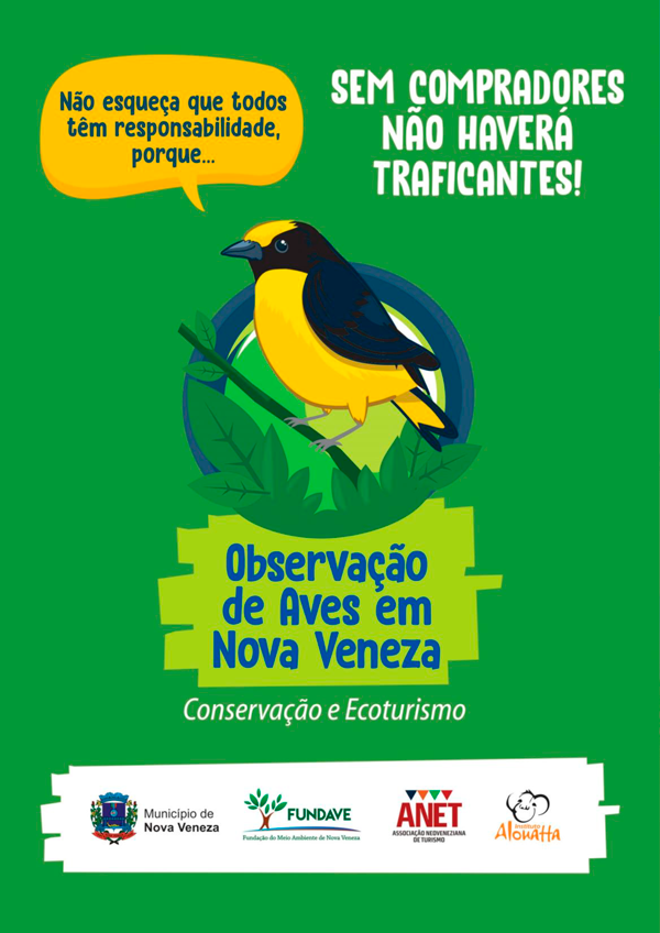 Fundave lança cartilha ambiental ‘Observação de Aves em Nova Veneza’