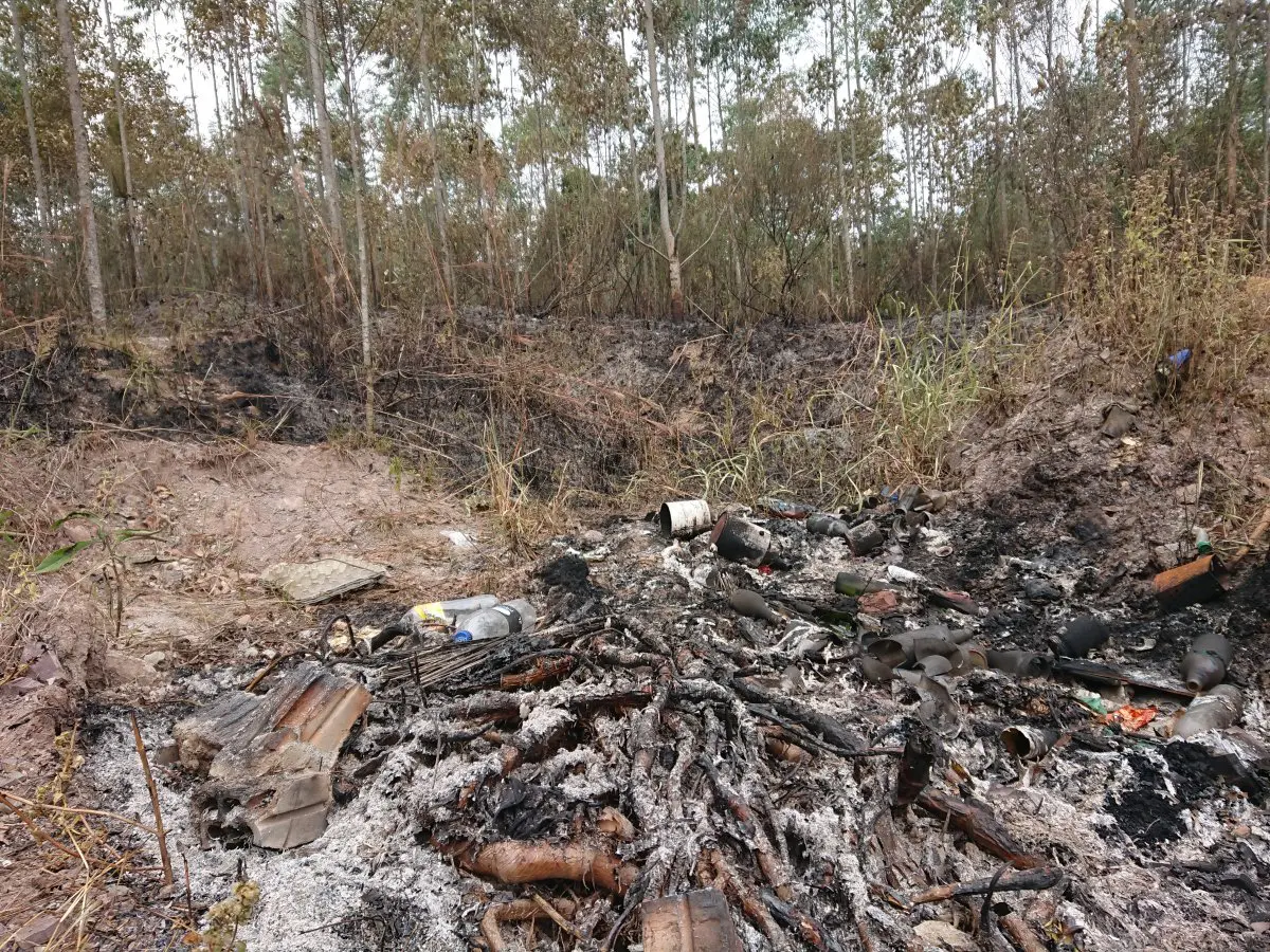 Fogo na serrinha do São Francisco queimou aproximadamente 3 hectares de vegetação