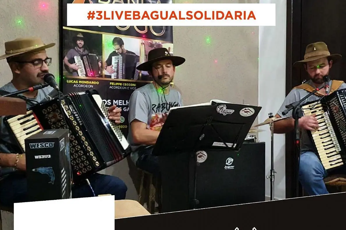 Banda Fogo se prepara para a “3ª Live Bagual Solidária”
