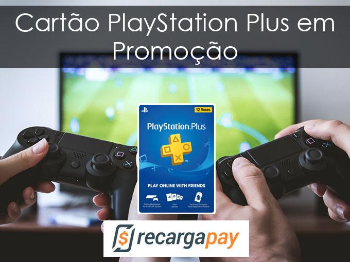 Vales Presente Recarga Pay - Códigos GRÁTIS e até 95% de DESCONTO 4 Cartão PlayStation Plus em Promoção