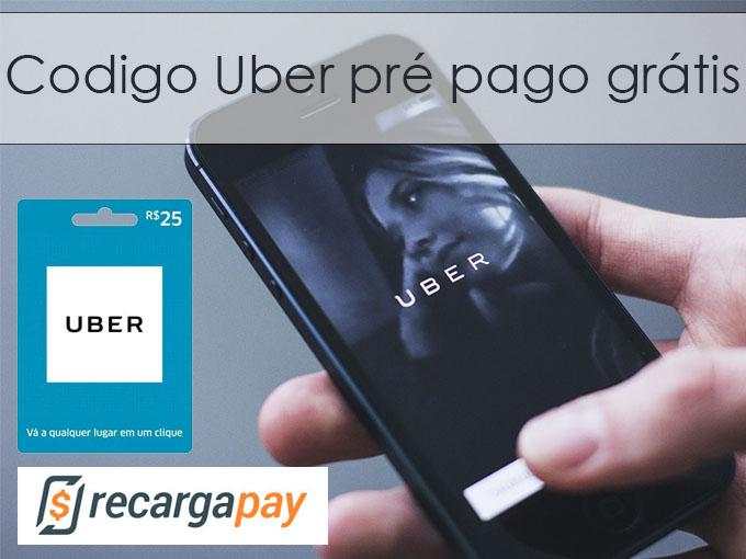 Vales Presente Recarga Pay - Códigos GRÁTIS e até 95% de DESCONTO 2 Codigo uber pré pago grátis