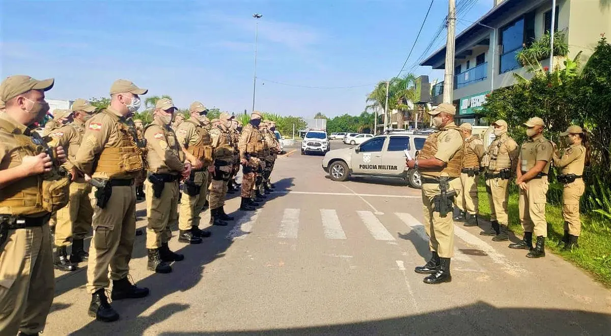 Divisa II: policiais militares de Forquilhinha mobilizados na operação