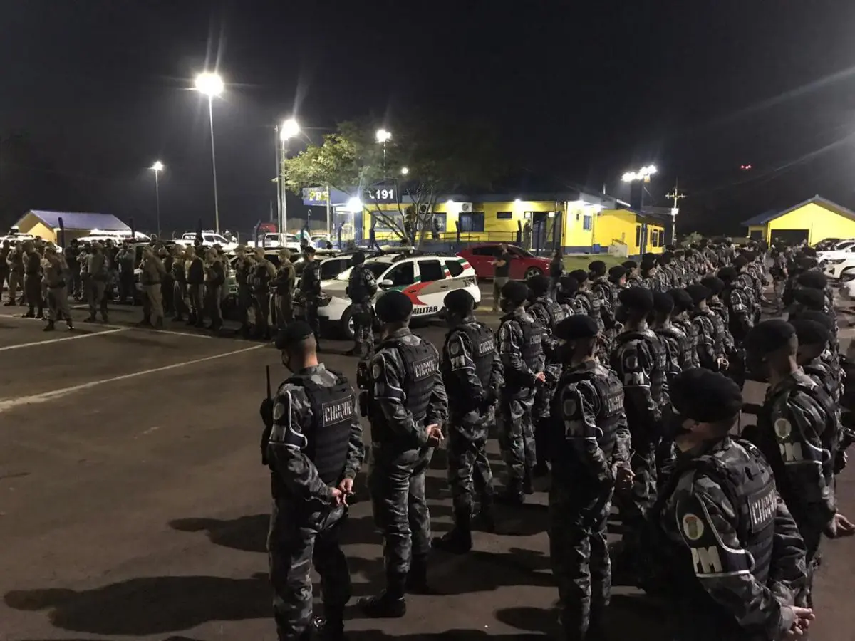 Divisa II: policiais militares de Forquilhinha mobilizados na operação